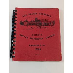 Cookbook Charles City Iowa 1975 Trinity United Methodist Church Midwest recipes